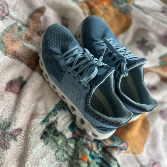 Blue OnCloud Tennis Shoes - Picture 1 of 3